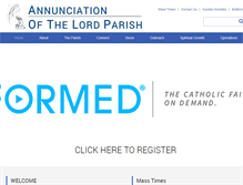 Tablet Screenshot of annunciation-ottawa.com